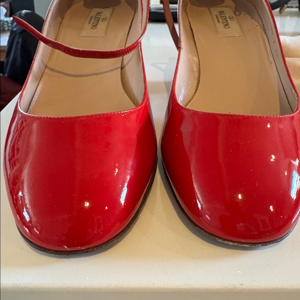 Valentino Tan Go red patent leather pumps 40 - Picture 6 of 6